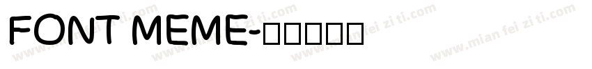FONT MEME字体转换